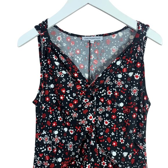 sleeveless floral print dress by San Francisco size xs - Picture 4 of 16